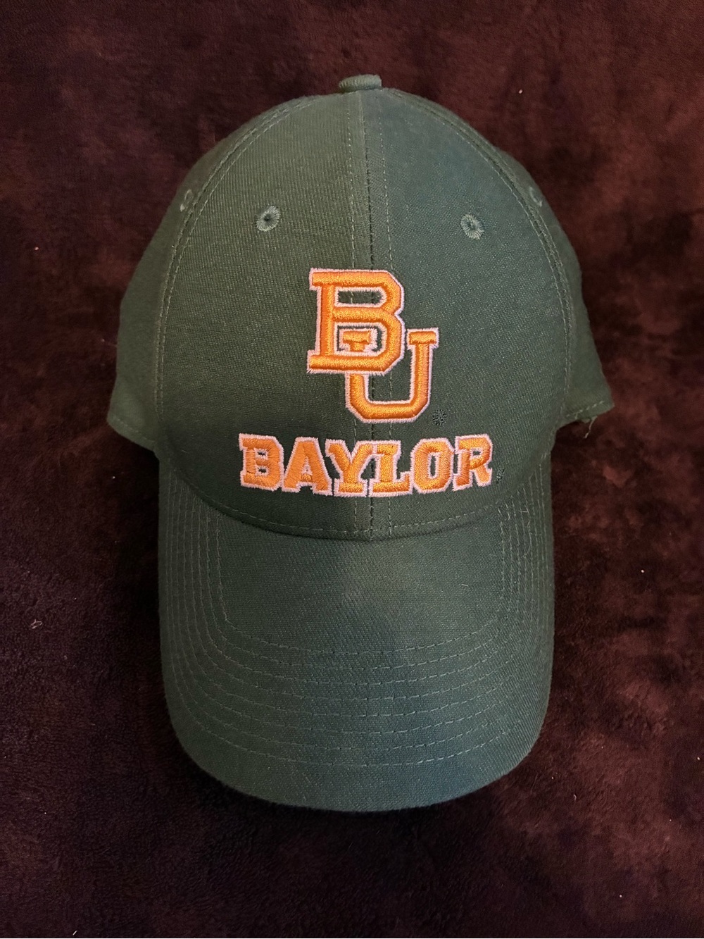 Baylor University Nike Baseball Hat One Size Green Yellow